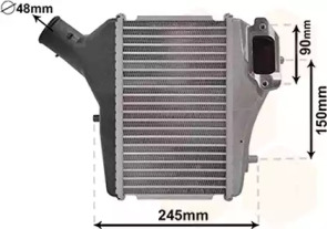 VAN WEZEL 25004286 -  Интеркулер